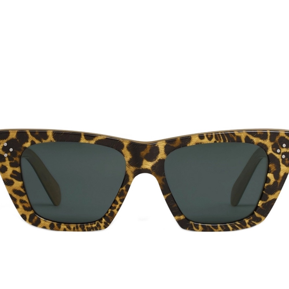 NEW Celine CL40187I 99A Cheetah/Smoke 51-16-140 Sunglasses IN BOX AUTHENTIC - Picture 6 of 6